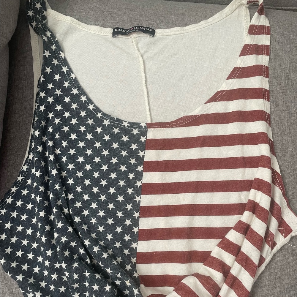 Brandy Melville Stars & stripes tank top